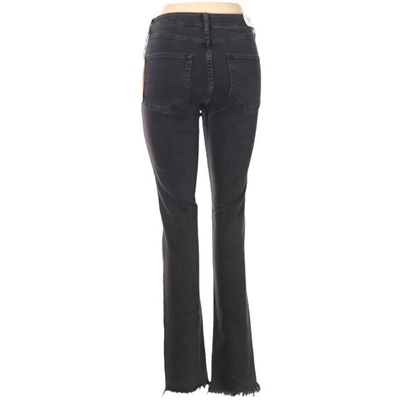 H&M & Denim Jeans Slim Ankle High-Waist Washed Black Grey Studded NEW Women's 30 - Picture 3 of 14